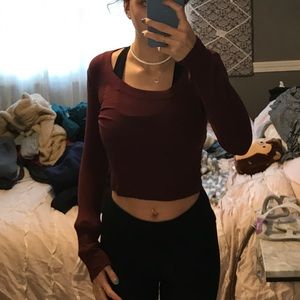 brandyMelville cropped long sleeve